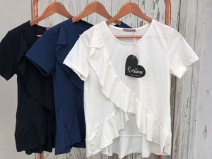 Corina Blusa Flame Babado Preta