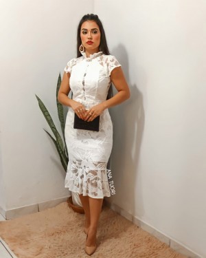 vestido civil branco