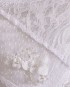 Miniatura - {Thássia} Vestido Midi Rodado Manga Curta Gola Alta Noiva Casamento (cor Branco Off)