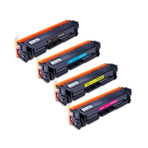 KIT Colorido Toner Compatível com CF510A CF511A CF512A CF513A 204A para HP M154a M154nw M180n M180nw M181 M181fw 154nw