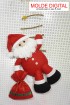 Miniatura -  Molde Papai Noel na Escada com 45 cm em PDF 