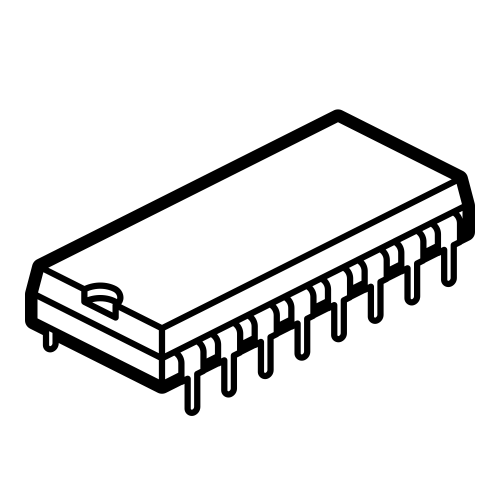 Chip de lógica para TK2000 (equivalente ao PAL14L4)
