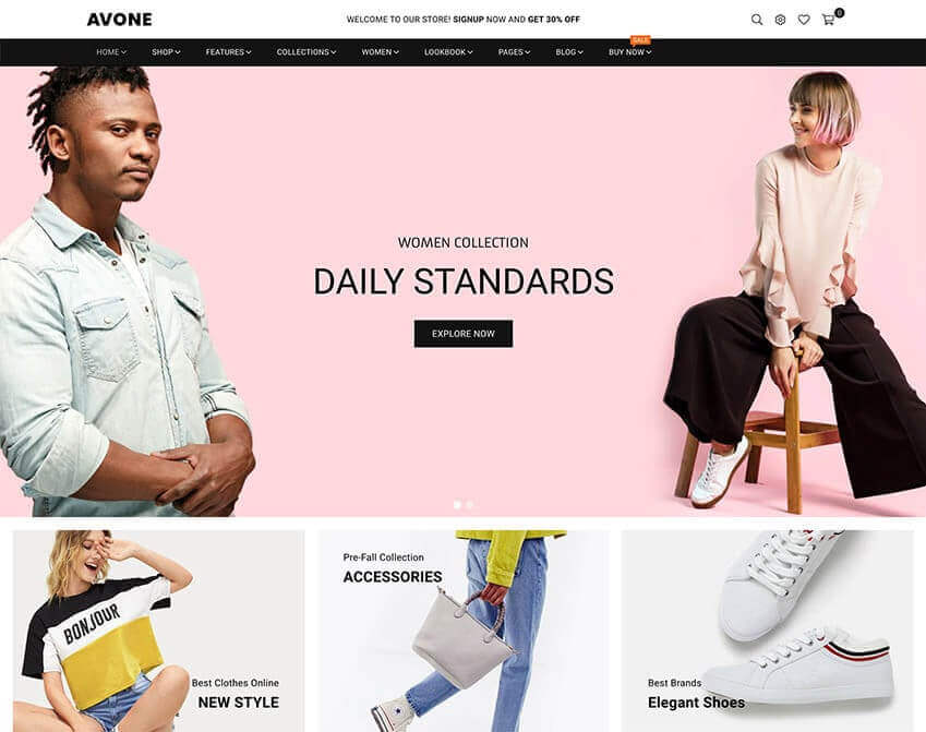 Avone - Tema para loja Shopify