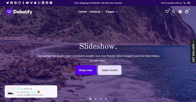 Debutify - Tema para loja Shopify