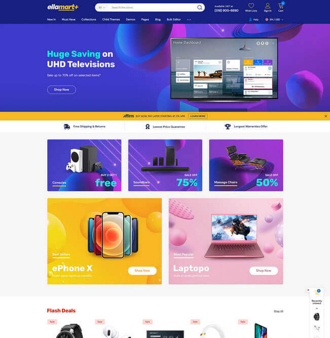 Ella - Tema para loja Shopify