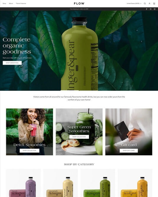 Flow - Tema para loja Shopify