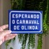 Miniatura - Placa Esperando o carnaval de Olinda chegar