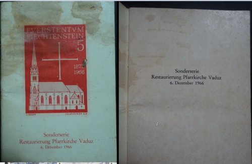 Caderneta Filatélica de Elechtenstein - com 4 selos
