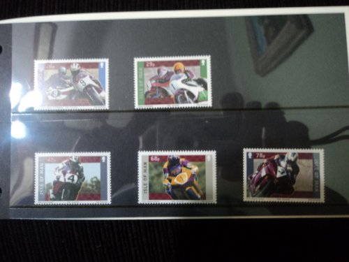 conjunto de 5 selos - Isle Of Man apresentação Pack 2005 Yamaha 1955 Conjunto De Selos 50 Anos -(incompleto falta 1 selos)