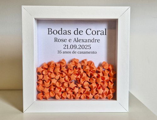 Quadro - Bodas de Coral - 35 anos de casamento