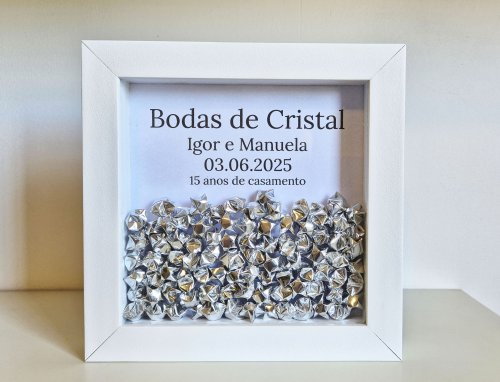 Quadro - Bodas de Cristal - 15 anos de casados