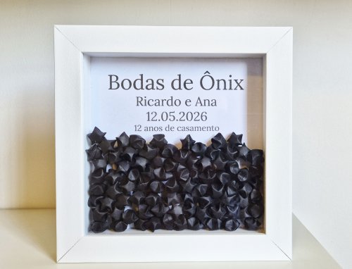 Quadro - Bodas de Ônix - 12 anos de casados