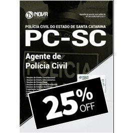 Apostila Policia Civil SC Agente PC SC -  Editora Nova