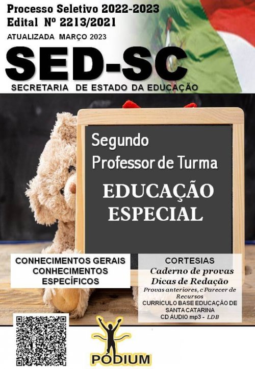 Apostila Sed Sc 2023 Professor Educacao Especial - Editora Pudim