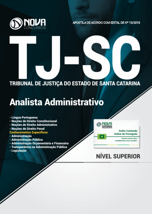 Apostila TJ SC Analista Administrativo Editora Nova
