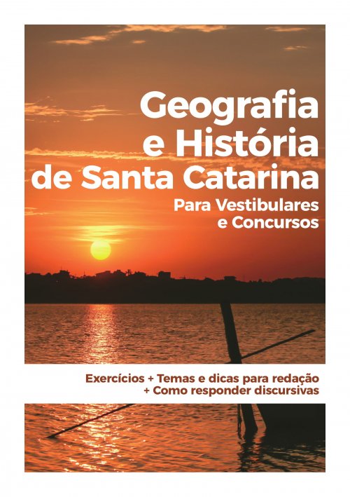 Livro Geografia e Historia de Santa Catarina Vestibular UFSC UDESC ACAFE