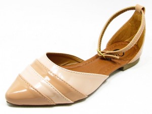 Sapatilha Salomé Bico Fino Rosê e Vanila - 5313 Sapatilha Salomé Bico Fino Rosê e Vanila - 5313