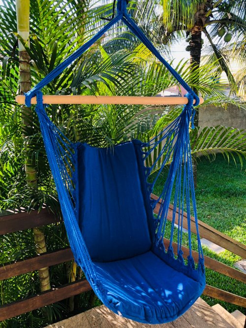 Cadeira Rede Azul Royal