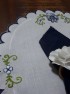 Miniatura - Kit Sousplat Bordado Azul Floral