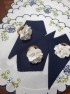 Miniatura - Kit Sousplat Bordado Azul Floral