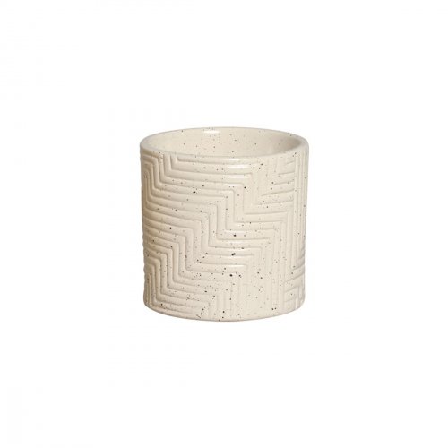 Vaso de Cerâmica Moderno Branco Granilite