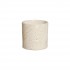 Miniatura - Vaso de Cerâmica Moderno Branco Granilite