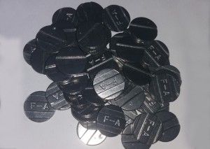 KIT DE 50 FICHAS PARA SINUCA COMERCIAL