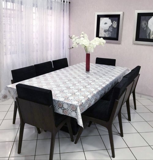 Toalha de Mesa Térmica Pvc Floral 2,00x1,40m 