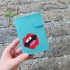 Miniatura - Carteira Pocket - Azul Turquesa - Pintura Manual 