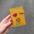 Miniatura - Carteira Pocket - Açafrão- Pintura Manual   