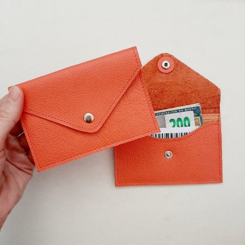 Porta Cartão Envelope - Coral