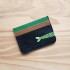 Miniatura - Porta Cartão Tri - Preto,  Caramelo e Verde Bandeira PM