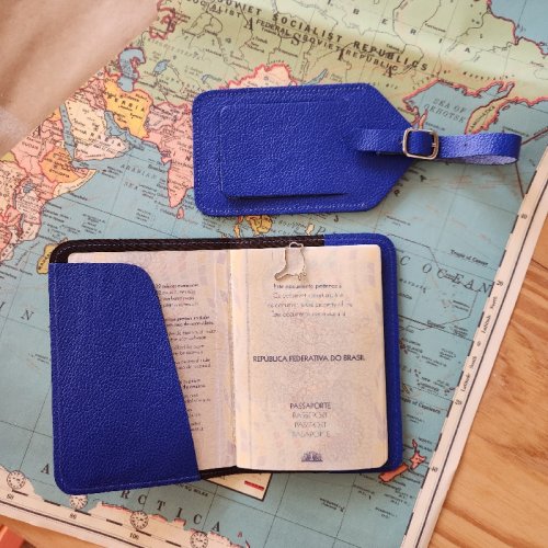 Porta Passaporte + Tag de mala Royal