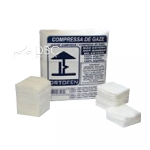 COMPRESSA DE GAZE 9 FIOS 7.5 X 7.5 CM 170G