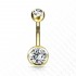 Miniatura - Piercing Umbigo Titânio Zirconia