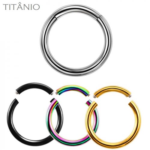 Argola Segmentada Titânio