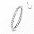 Miniatura - Argola Titânio Articulada Zirconias Lateral