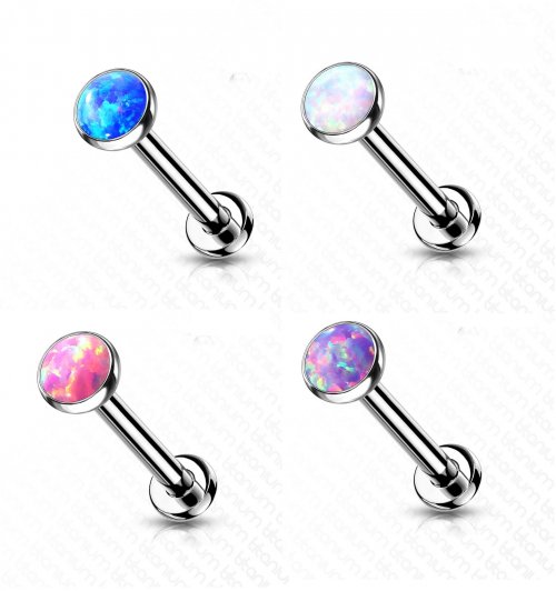 Labret Disco Opala Titânio