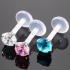 Miniatura - Labret Zirconia Bioflex