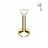 Miniatura - Labret Zircônia Coração Titânio