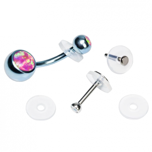 Nopull Disco Piercing Silicone Cicatrização par