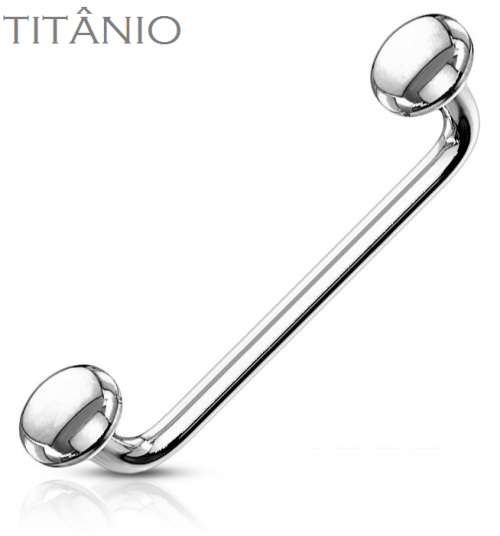 Piercing Surface Titânio esfera Achatada