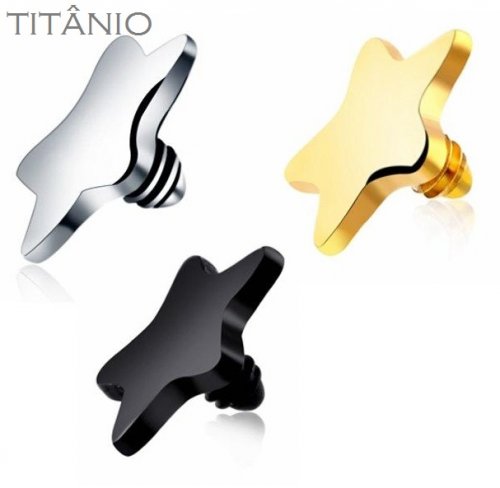 Topo Microdermal Surface Estrela Titânio