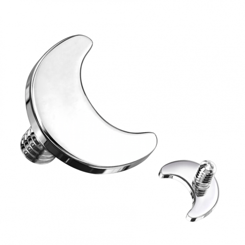 Topo Microdermal Titânio Lua