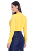 Miniatura - Camisa de Viscose Com Amarração Amarela  Via Tolentino 