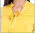Miniatura - Camisa de Viscose Com Amarração Amarela  Via Tolentino 