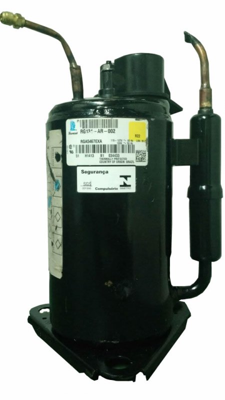 Compressor Rotativo Tecumseh Rg131-AR-002 Ar Condicionado R-22 7500 Btus 110v (SEMI NOVO c/ GARANTIA)