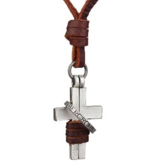 Colar Masculino de Couro Abercrombie & Fitch - CC12-A Colar Masculino de Couro Abercrombie & Fitch - CC12-A