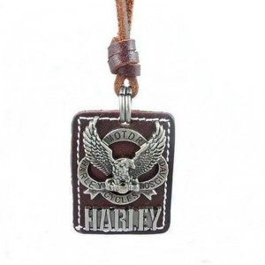 Colar Masculino de Couro Harley-Davidson - CC26 Colar Masculino de Couro Harley-Davidson - CC26