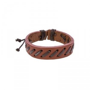 Pulseira de Couro Marrom Paradiso Roma - PC26 Pulseira de Couro Marrom Paradiso Roma - PC26